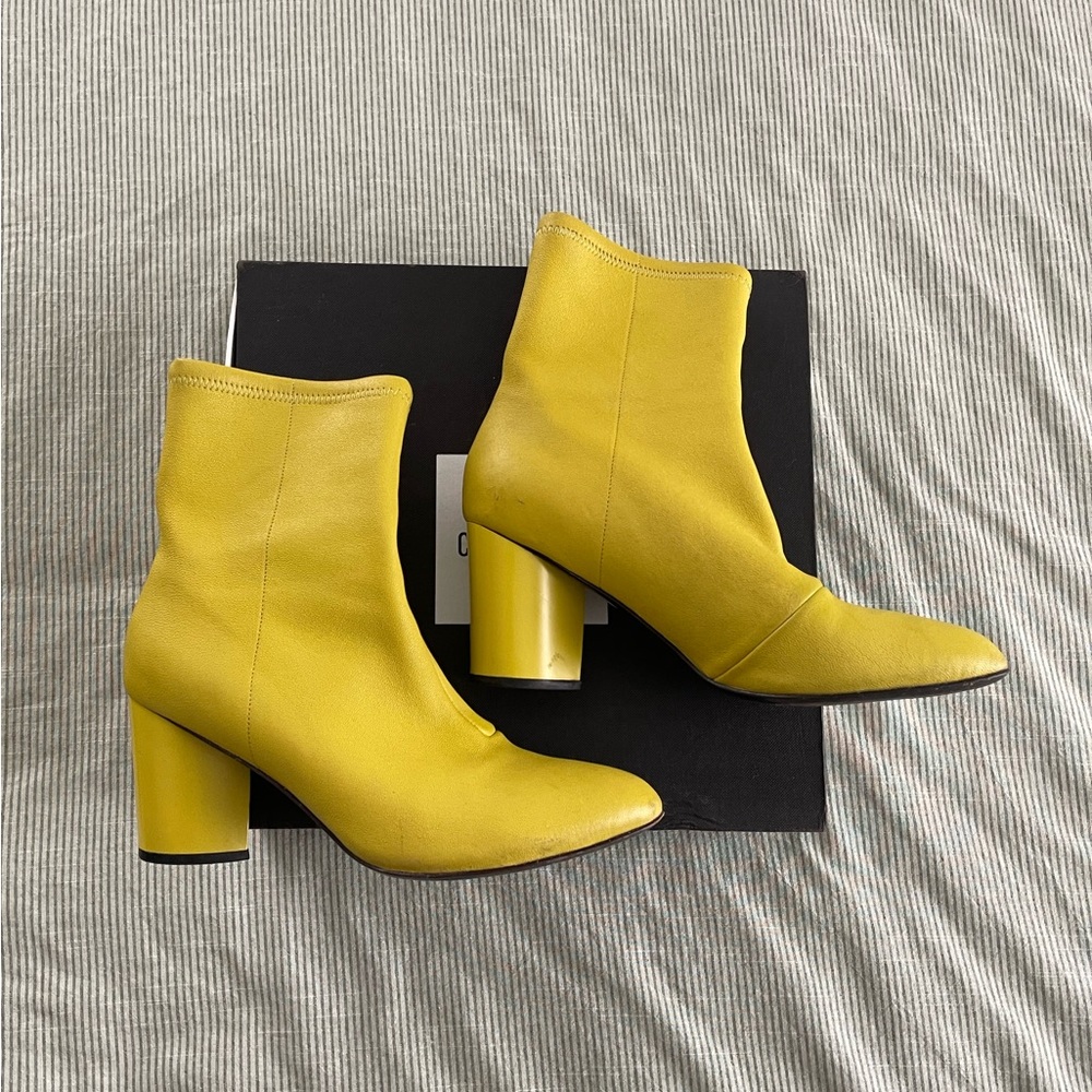 OPENING CEREMONY Dylan Leather Boot | Acid Green | EU 41 |